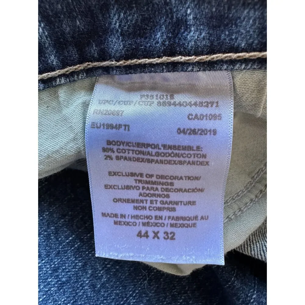 Dickies Carpenter Jeans Mens 44x32 Blue Denim Relaxed Fit Workwear